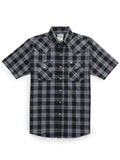 Men's Ely Cattleman Short Sleeve Plaid Western Snap Shirt - Ely Cattleman - Flyclothing LLC