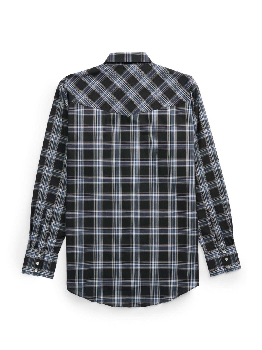 Men's Ely Cattleman Long Sleeve Plaid Western Snap Shirt - Ely Cattleman - Flyclothing LLC
