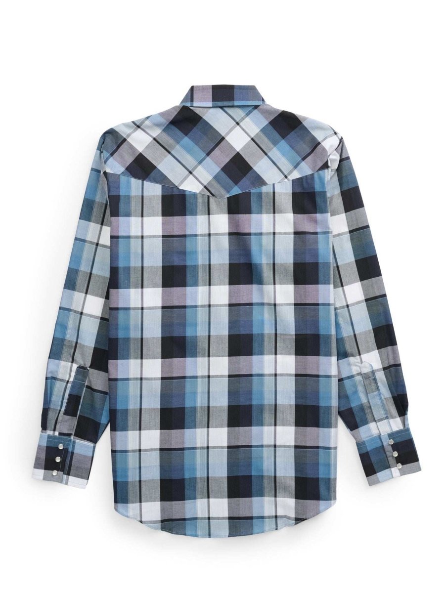 Men's Ely Cattleman Long Sleeve Plaid Western Snap Shirt - Ely Cattleman - Flyclothing LLC