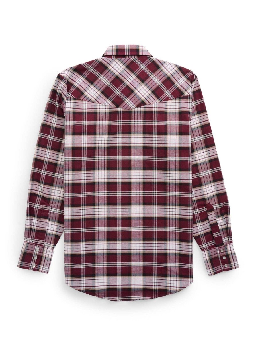 Men's Ely Cattleman Long Sleeve Western Wrinkle Resistant Plaid Shirt - Ely Cattleman - Flyclothing LLC