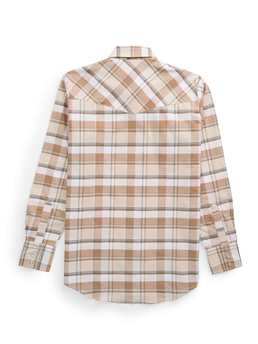 Men's Ely Cattleman Long Sleeve Western Wrinkle Resistant Plaid Shirt - Ely Cattleman - Flyclothing LLC