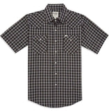 Men's Ely Cattleman Short Sleeve Plaid Western Snap Shirt - Ely Cattleman - Flyclothing LLC