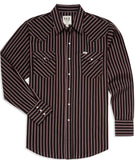 Men's Ely Cattleman Long Sleeve Stripe Western Snap Shirt - Ely Cattleman - Flyclothing LLC