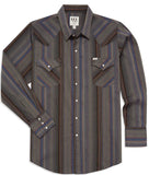 Men's Ely Cattleman Long Sleeve Stripe Western Snap Shirt - Ely Cattleman - Flyclothing LLC