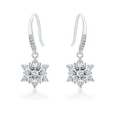 Contemporary Rhodium Plated CZ Earrings - JGI - Flyclothing LLC