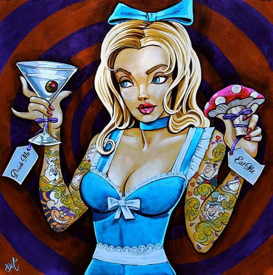 Black Market Art Company Eat Me Drink Me Print - Black Market Art Company - Flyclothing LLC