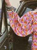 Room At The Top Balloon Sleeve Button Up Blouse