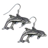 Dangle Earrings - Two Dolphins - Siskiyou Originals - Flyclothing LLC