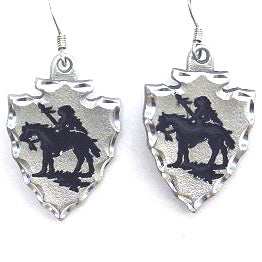Dangle Earrings - Indian Chief - Siskiyou Originals - Flyclothing LLC