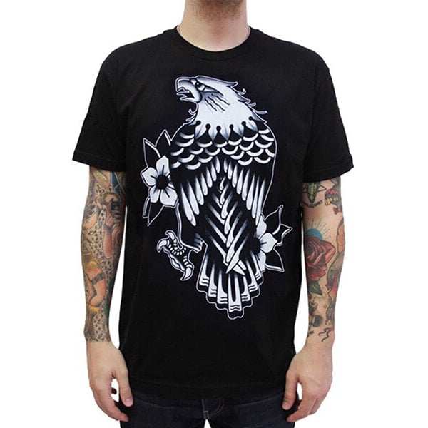 Black Market Art Company Eagle Rain Men's T-Shirt - Black Market Art Company - Flyclothing LLC