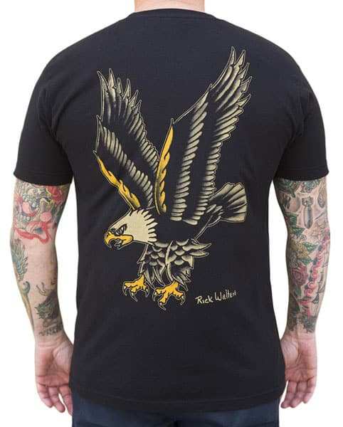 Black Market Art Company Eagle Men's T-Shirt - Black Market Art Company - Flyclothing LLC