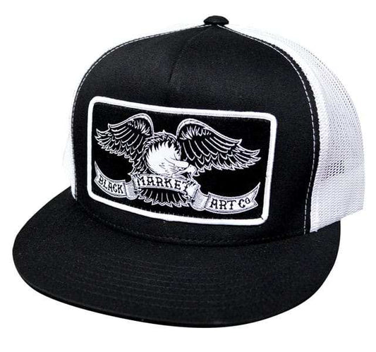 Black Market Art Company Eagle Two Tone Trucker Hat Print - Black Market Art Company - Flyclothing LLC