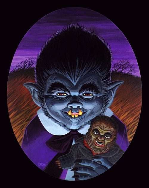 Black Market Art Company Eddie Munster Portrait Print - Black Market Art Company - Flyclothing LLC