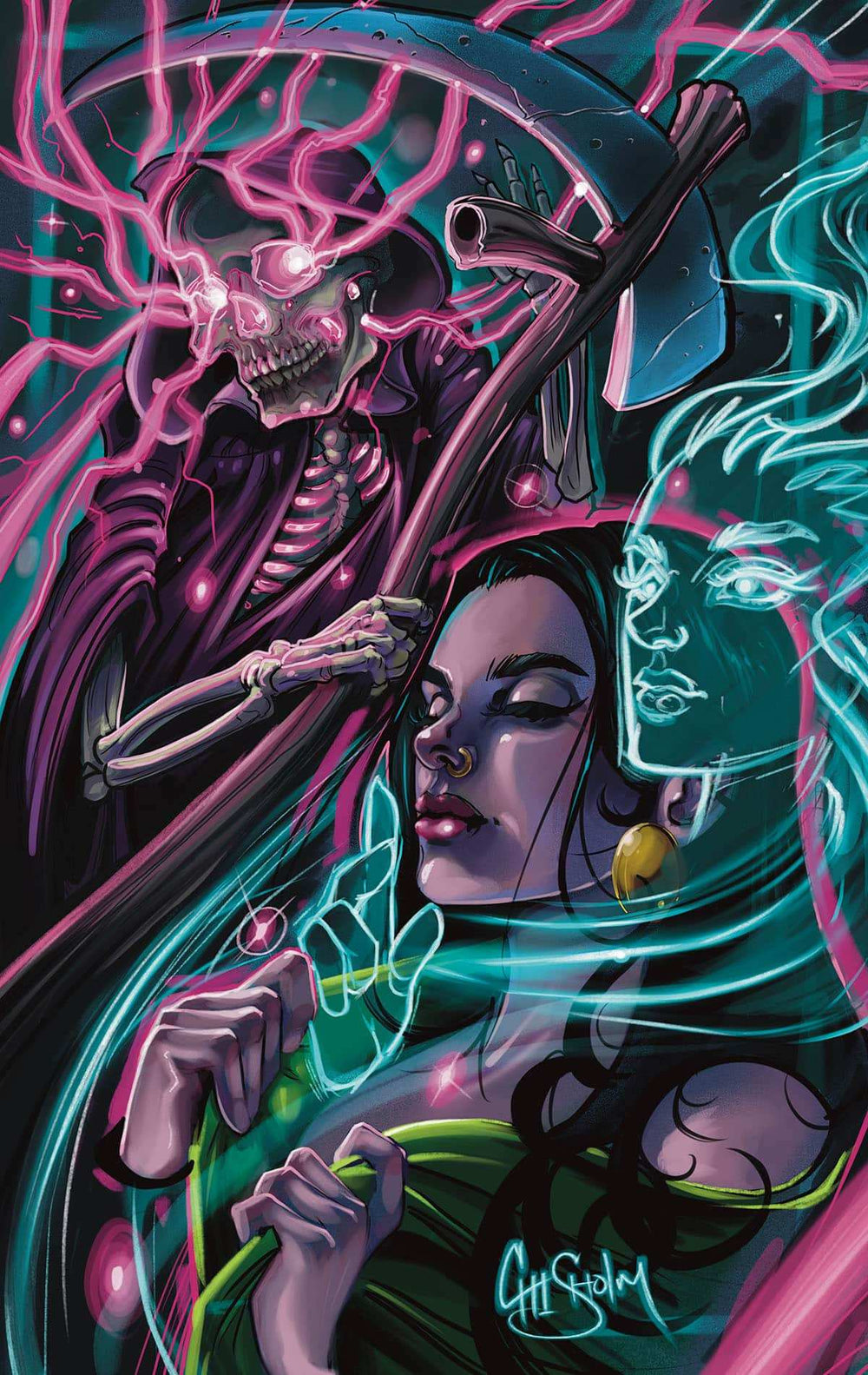 Black Market Art Company Electric Reaper Print - Black Market Art Company - Flyclothing LLC