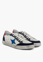 New Estrella Sneaker White Blue - SEPOL Shoes - Flyclothing LLC