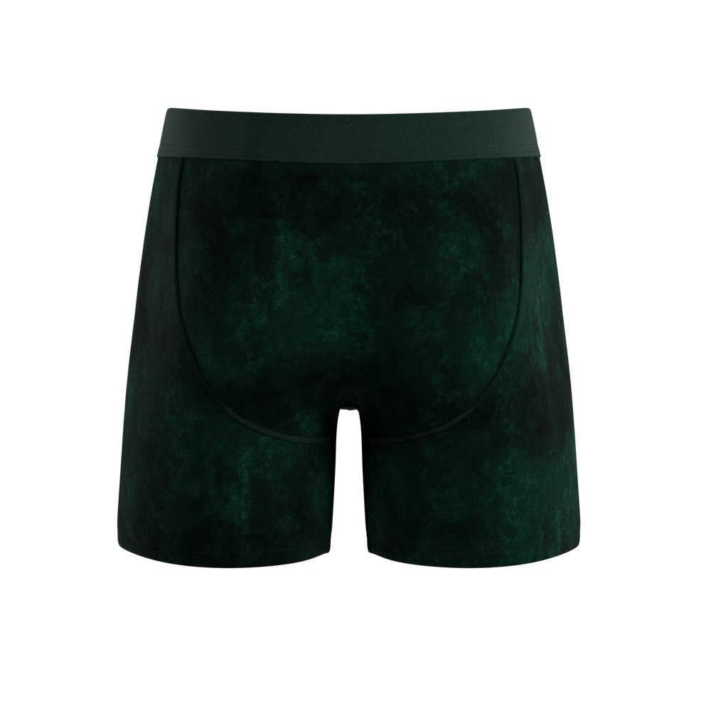 The Extravagance | Dark Green Velvet Ball Hammock Pouch® Boxer - Shinesty - Flyclothing LLC
