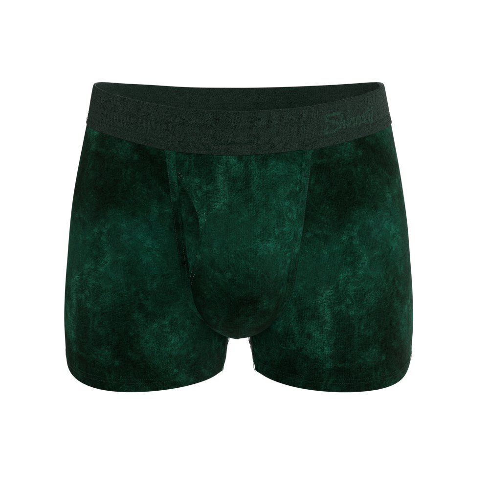 The Extravagance | Dark Green Velvet Trunk Underwear - Shinesty - Flyclothing LLC