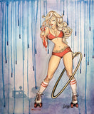 Black Market Art Company Eyes Cream Cone Print - Black Market Art Company - Flyclothing LLC