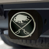 Buffalo Sabres Black Metal Hitch Cover with Metal Chrome 3D Emblem - Buffalo Sabres - Flyclothing LLC