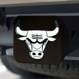 Chicago Bulls Black Metal Hitch Cover with Metal Chrome 3D Emblem - Chicago Bulls - Flyclothing LLC