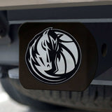 Dallas Mavericks Black Metal Hitch Cover with Metal Chrome 3D Emblem - Dallas Mavericks - Flyclothing LLC