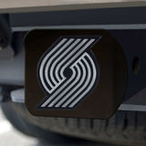 Portland Trail Blazers Black Metal Hitch Cover with Metal Chrome 3D Emblem - Portland Trail Blazers - Flyclothing LLC