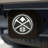 Denver Nuggets Black Metal Hitch Cover with Metal Chrome 3D Emblem - Denver Nuggets - Flyclothing LLC