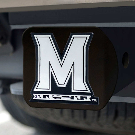 Maryland Terrapins Black Metal Hitch Cover with Metal Chrome 3D Emblem - Maryland - Flyclothing LLC