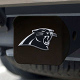 Carolina Panthers Black Metal Hitch Cover with Metal Chrome 3D Emblem - Carolina Panthers - Flyclothing LLC