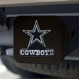 Dallas Cowboys Black Metal Hitch Cover with Metal Chrome 3D Emblem - Dallas Cowboys - Flyclothing LLC