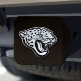 Jacksonville Jaguars Black Metal Hitch Cover with Metal Chrome 3D Emblem - Jacksonville Jaguars - Flyclothing LLC
