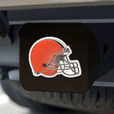Cleveland Browns Black Metal Hitch Cover - 3D Color Emblem - Cleveland Browns - Flyclothing LLC