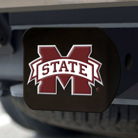 Mississippi State Bulldogs Black Metal Hitch Cover - 3D Color Emblem - Mississippi State - Flyclothing LLC