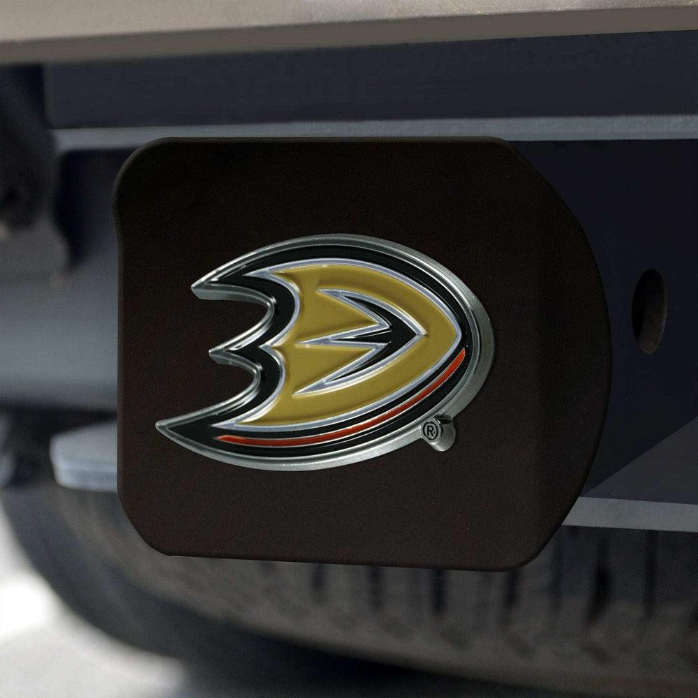 Anaheim Ducks Black Metal Hitch Cover - 3D Color Emblem - Anaheim Ducks - Flyclothing LLC