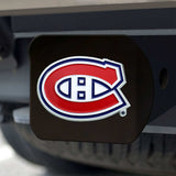Montreal Canadiens Black Metal Hitch Cover - 3D Color Emblem - Montreal Canadiens - Flyclothing LLC