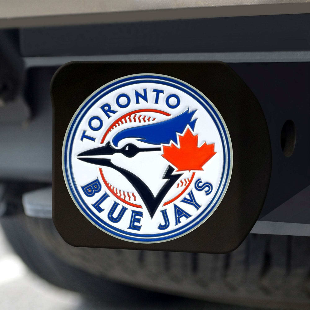 Toronto Blue Jays Black Metal Hitch Cover - 3D Color Emblem - Toronto Blue Jays - Flyclothing LLC