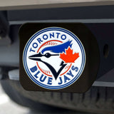 Toronto Blue Jays Black Metal Hitch Cover - 3D Color Emblem - Toronto Blue Jays - Flyclothing LLC
