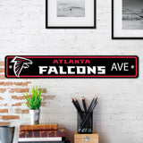 Atlanta Falcons Team Color Street Sign Décor 4in. X 24in. Lightweight - Atlanta Falcons - Flyclothing LLC