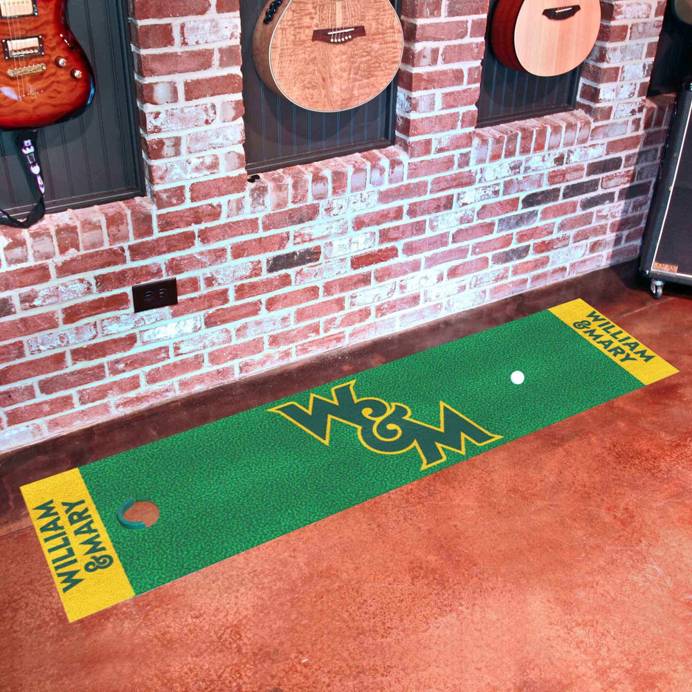 William & Mary Tribe Putting Green Mat - 1.5ft. x 6ft. - William & Mary - Flyclothing LLC