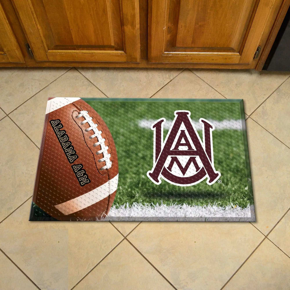 Alabama A&M Bulldogs Rubber Scraper Door Mat - Alabama A&M - Flyclothing LLC