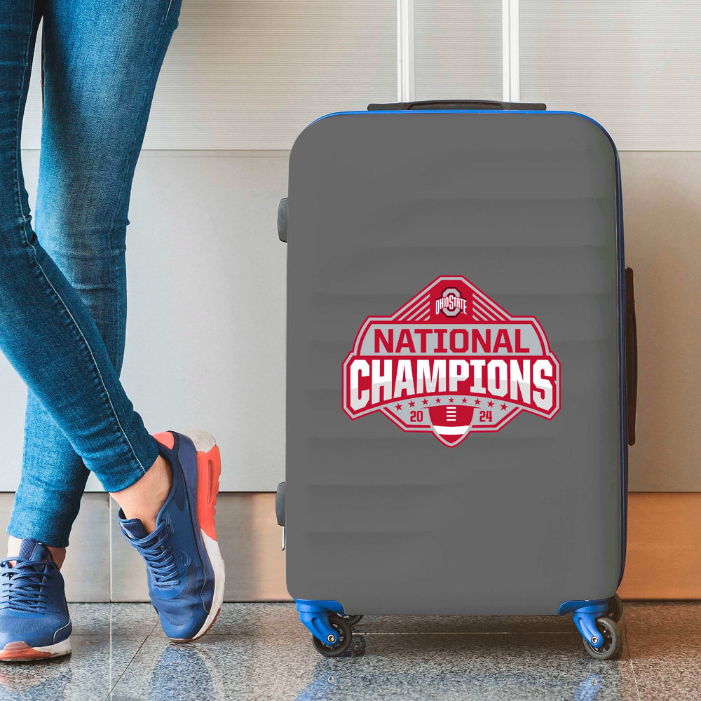 Official Ohio State 2024 National Champions Logo 8” x 8” Large Decal - Ohio State Buckeyes - Flyclothing LLC