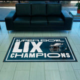 Philadelphia Eagles Super Bowl LIX Champions 4X6 Logo Mat Landscape - Philadelphia Eagles - Flyclothing LLC