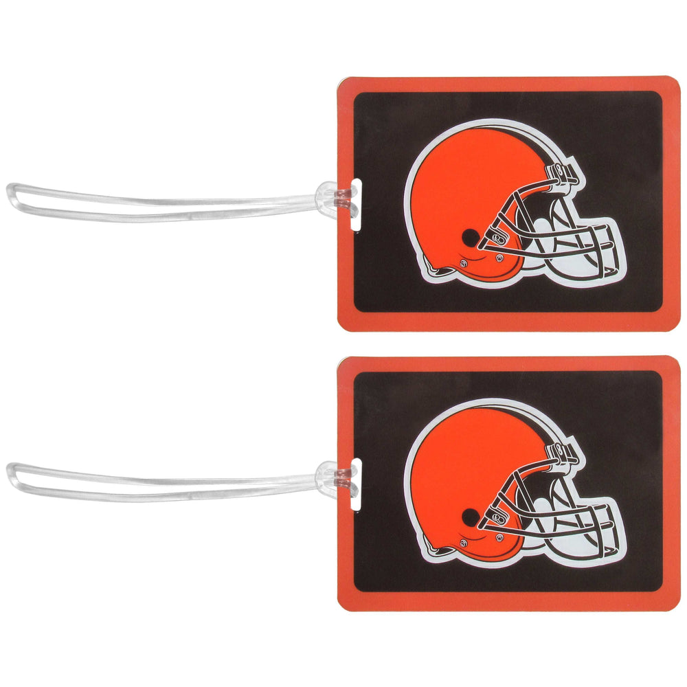 Cleveland Browns Vinyl Luggage Tag, 2pk - Cleveland Browns - Flyclothing LLC