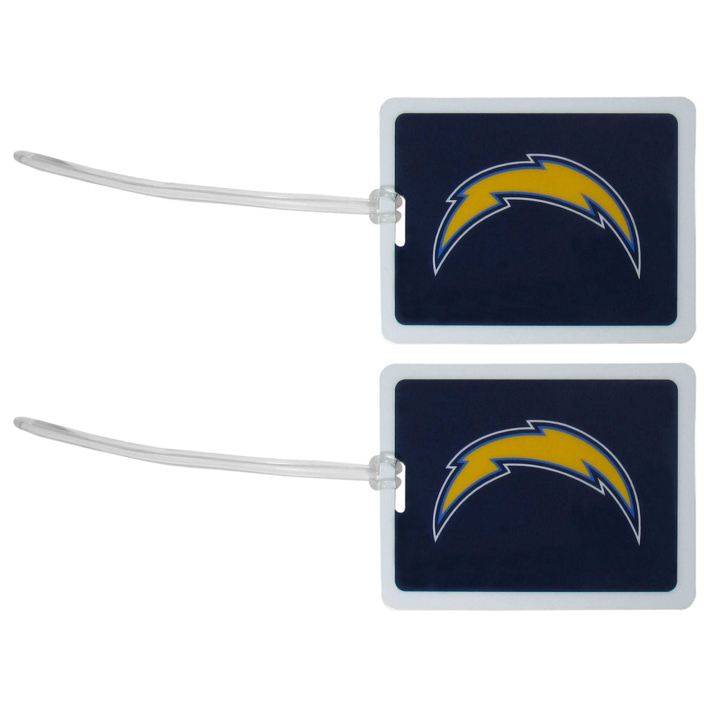 Los Angeles Chargers Vinyl Luggage Tag, 2pk - Los Angeles Chargers - Flyclothing LLC