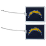 Los Angeles Chargers Vinyl Luggage Tag, 2pk - Los Angeles Chargers - Flyclothing LLC