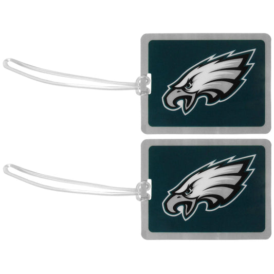 Philadelphia Eagles Vinyl Luggage Tag, 2pk - Philadelphia Eagles - Flyclothing LLC