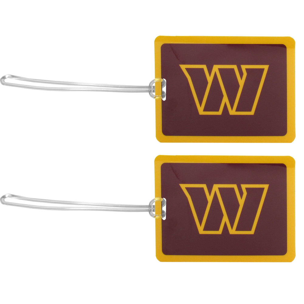 Washington Commanders Vinyl Luggage Tag, 2pk - Washington Commanders - Flyclothing LLC