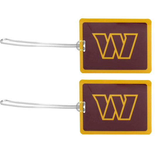 Washington Commanders Vinyl Luggage Tag, 2pk - Washington Commanders - Flyclothing LLC