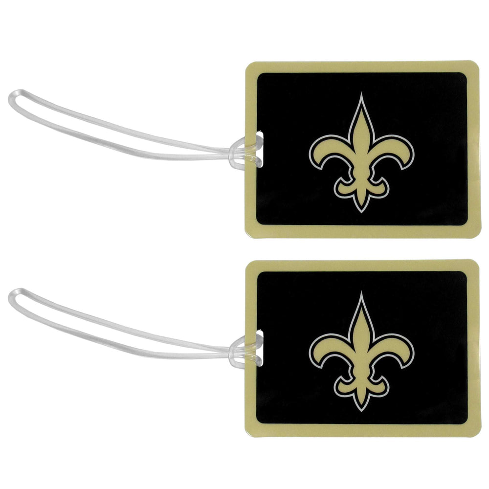 New Orleans Saints Vinyl Luggage Tag, 2pk - New Orleans Saints - Flyclothing LLC