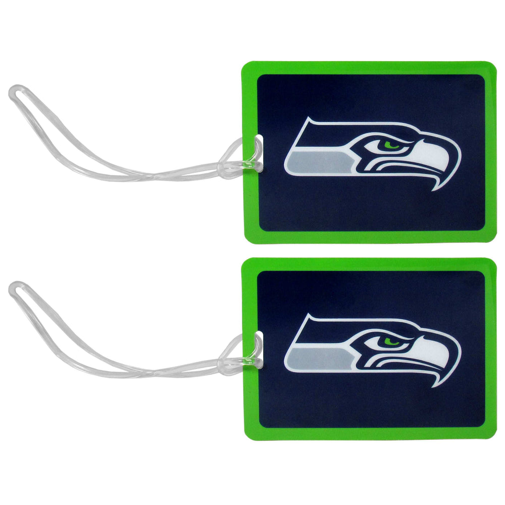 Seattle Seahawks Vinyl Luggage Tag, 2pk - Seattle Seahawks - Flyclothing LLC